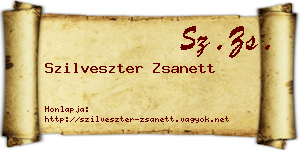 Szilveszter Zsanett névjegykártya